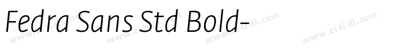 Fedra Sans Std Bold字体转换